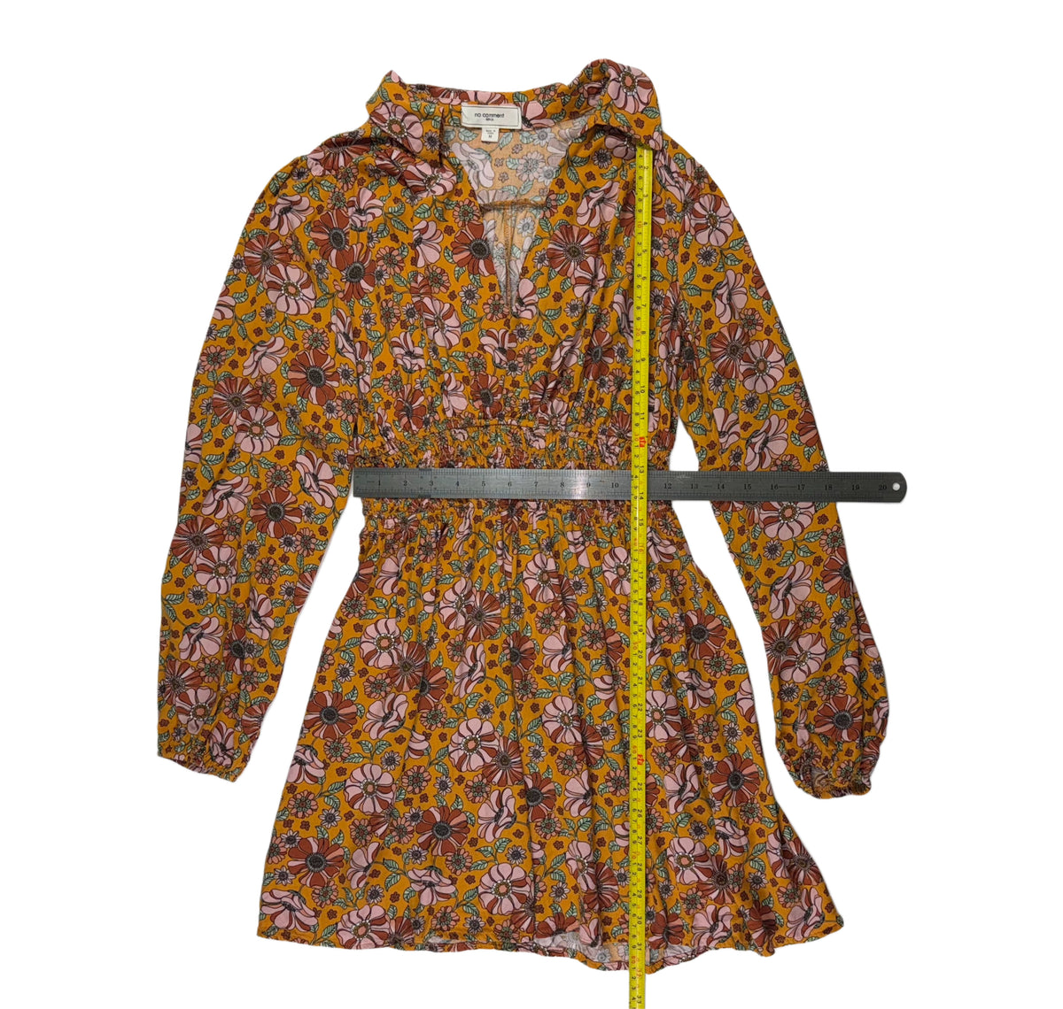 VESTIDO FLORAL MANGA LARGA | NO COMMENT | TALLA M