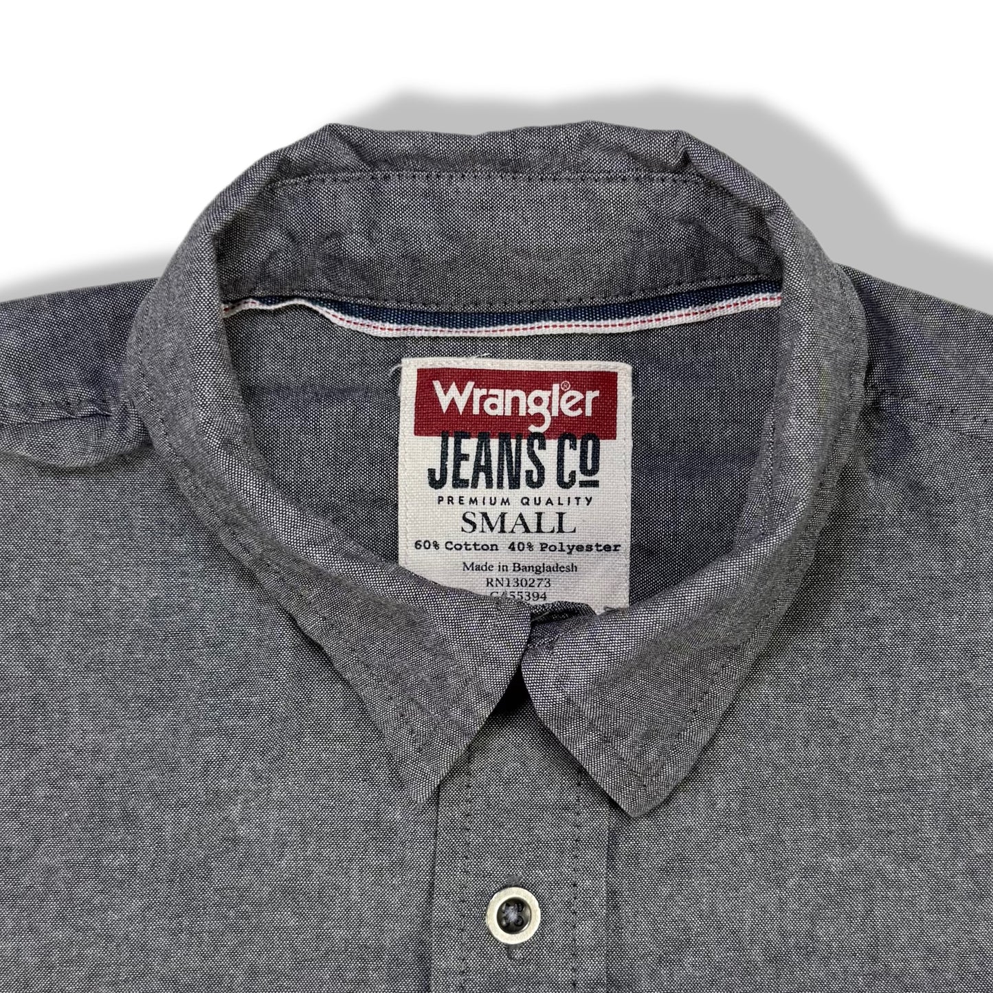 CAMISA GRIS MANGA LARGA | WRANGLER | TALLA S