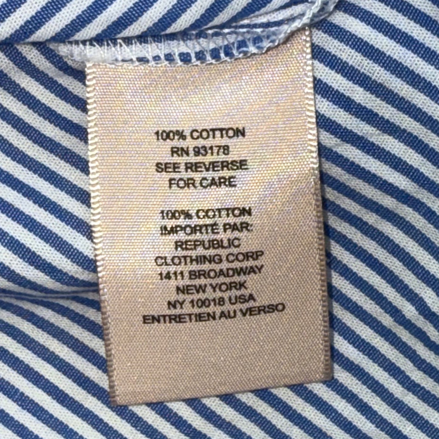 CAMISA MANGA LARGA DE RAYAS AZUL Y BLANCO | PHILOSOPHY | TALLA L