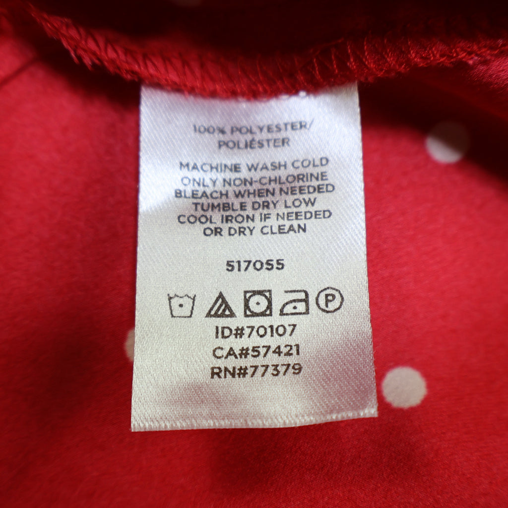 CAMISA MANGA LARGA ROJA CON LUNARES BLANCOS | ANN TAYLOR | TALLA S
