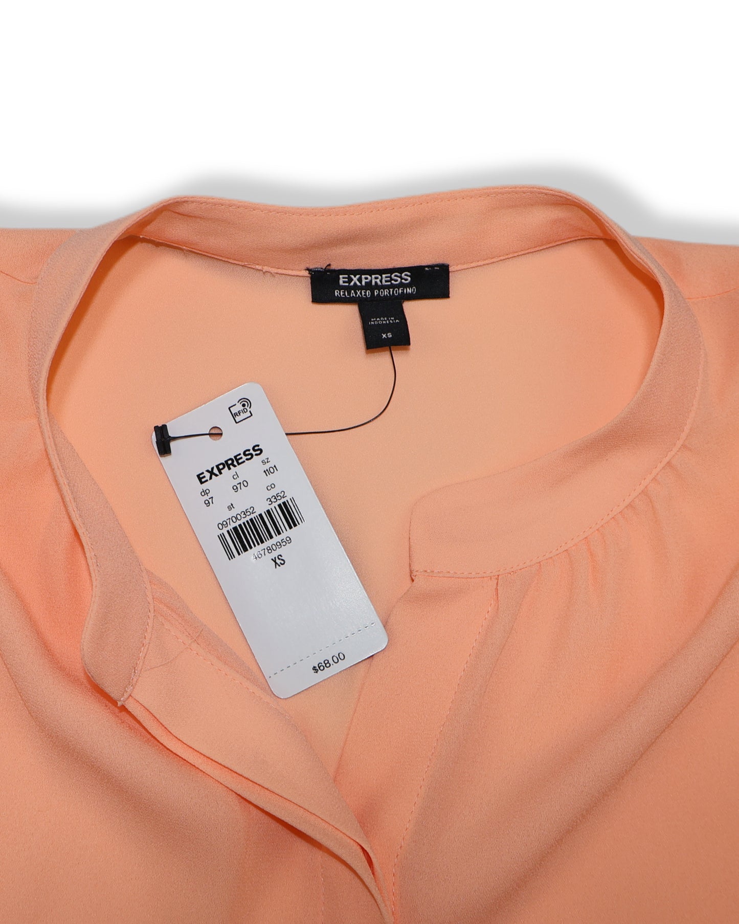 NUEVA CON ETIQUETA | BLUSA MANGA LARGA CON VOLANTES | EXPRESS | TALLA XS