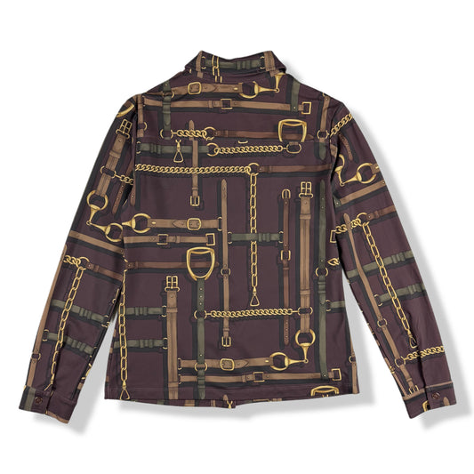 BLUSA CON ESTAMPADO ECUESTRE | J. MCLAUGHLIN | TALLA XS