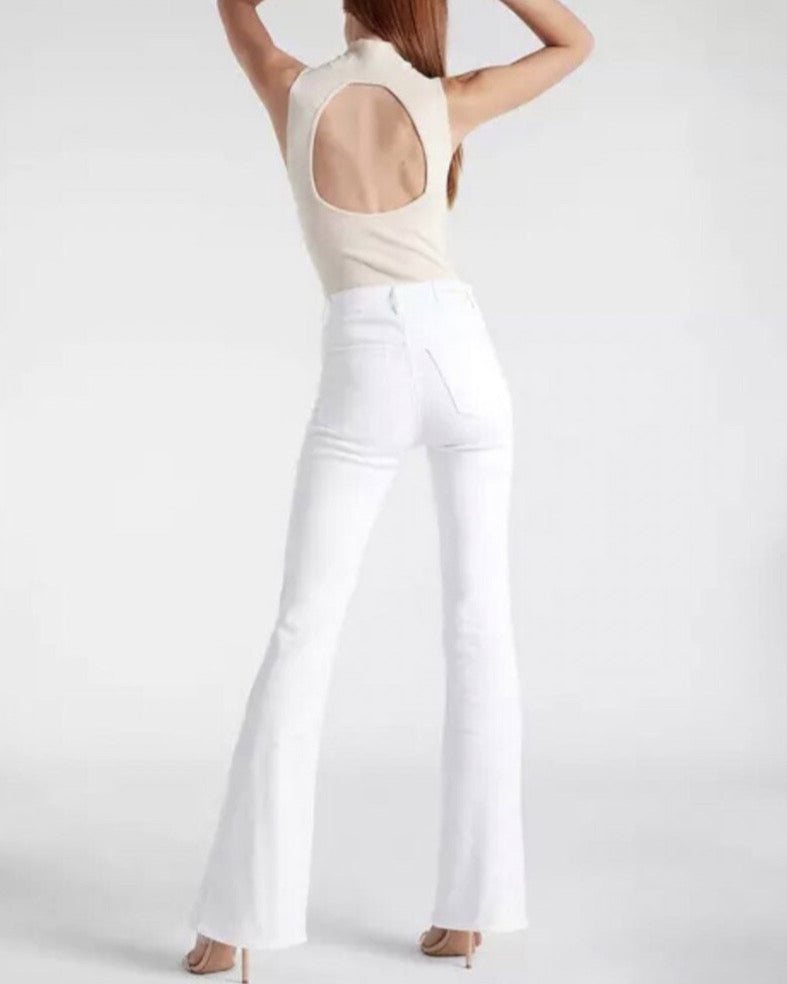 PANTALÓN BLANCO EXTREME HIGH RISE  | EXPRESS | TALLA 0R