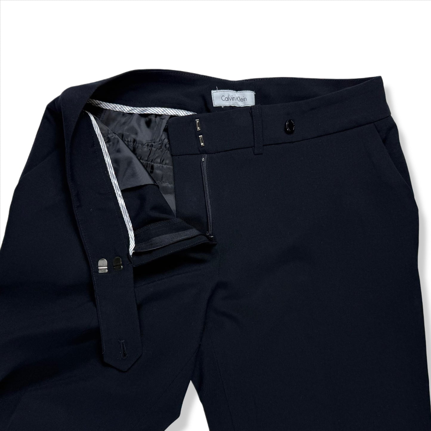 PANTALÓN VESTIR NEGRO CORTE RECTO | CALVIN KLEIN | TALLA SP