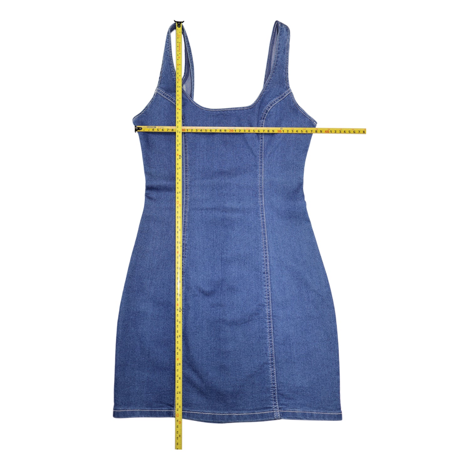 VESTIDO MINI DENIM SIN MANGAS | FOREVER 21 | TALLA M