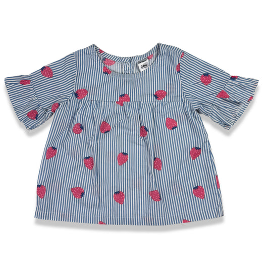TOP CON ESTAMPADO DE FRESAS PARA BEBÉS | CARTER’S | TALLA 24M