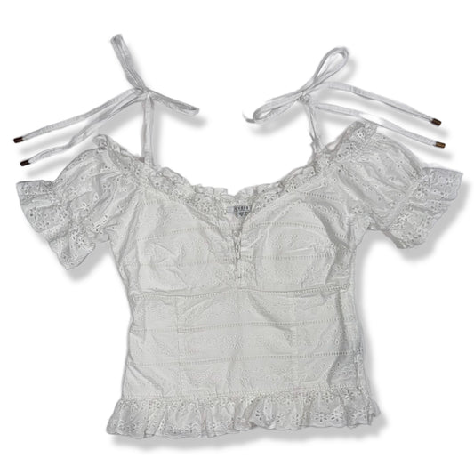 BLUSA BORDADA TIPO EYELET | GUESS | TALLA M