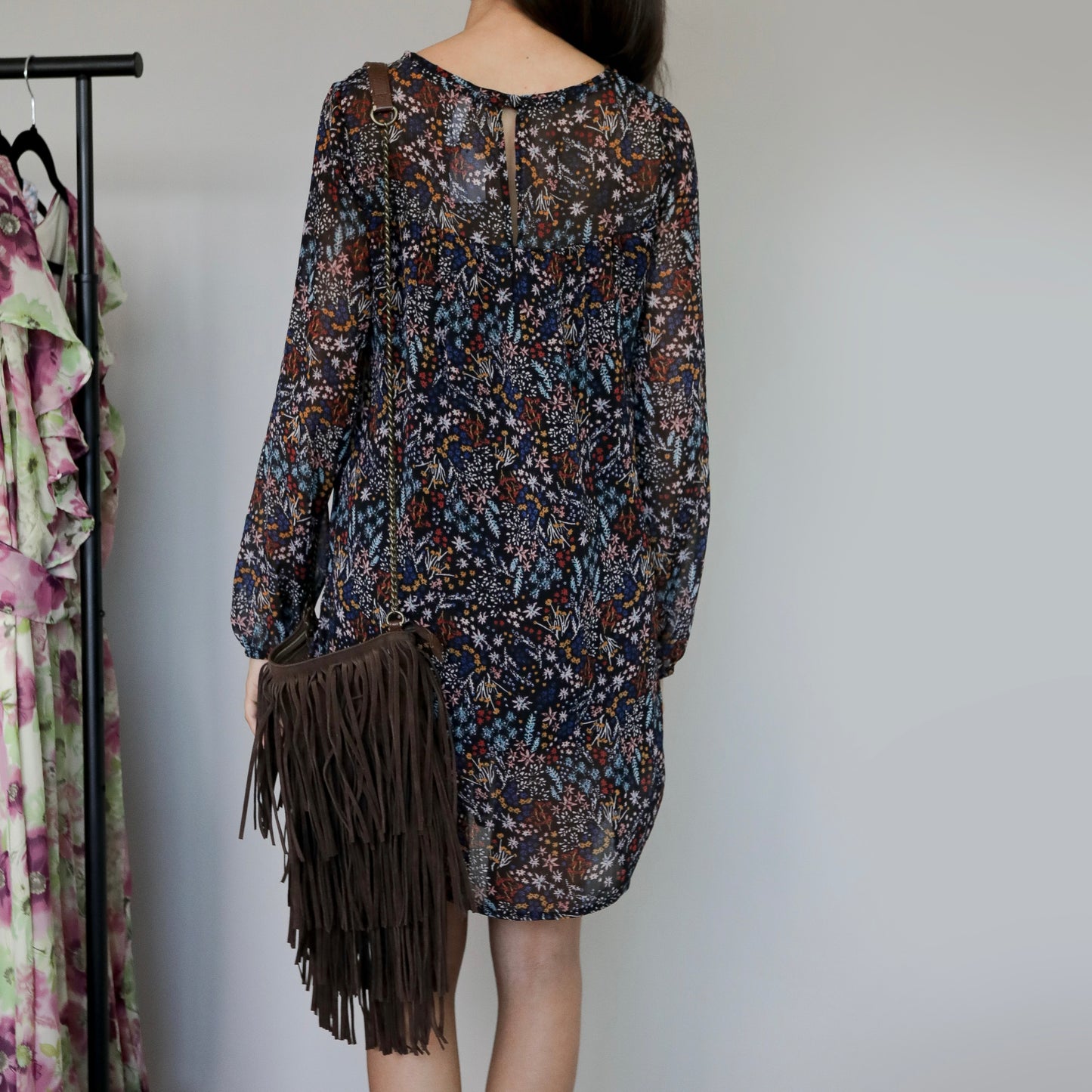 VESTIDO ESTILO BOHO CON ESTAMPADO FLORAL | XHILARATION | XS