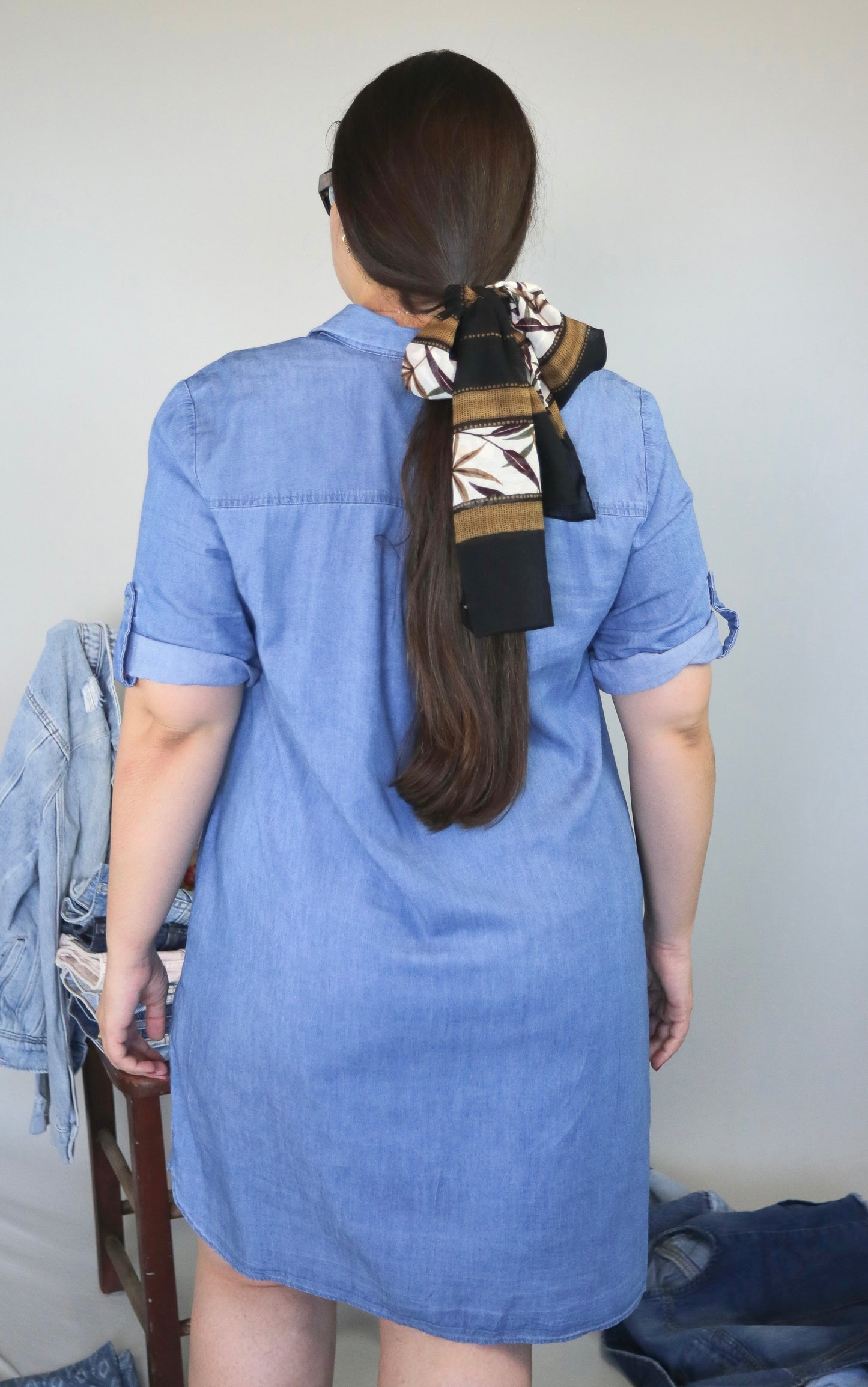 VESTIDO CAMISERO DENIM | NEW YORK & COMPANY | M (OVERSIZE)