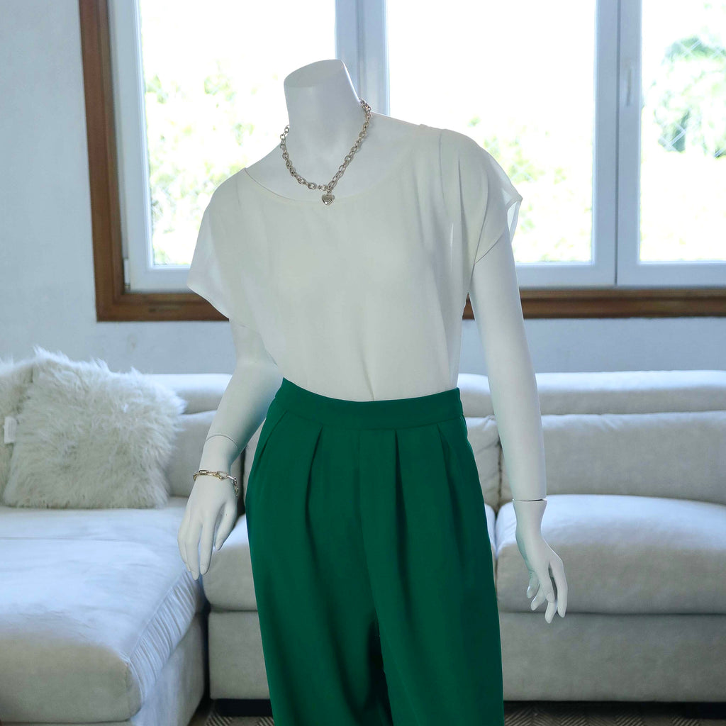 TOP BLANCO CON FLECOS | TALLA M/ L