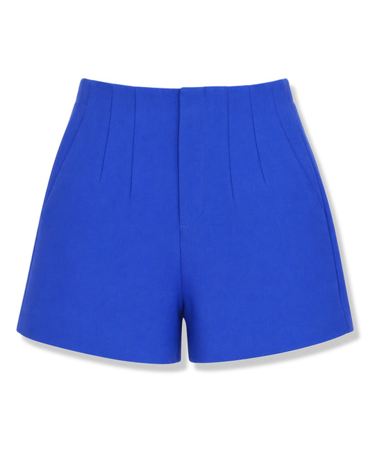 SHORT ESTRUCTURADO AZUL DE TIRO ALTO | ZARA | TALLA XS