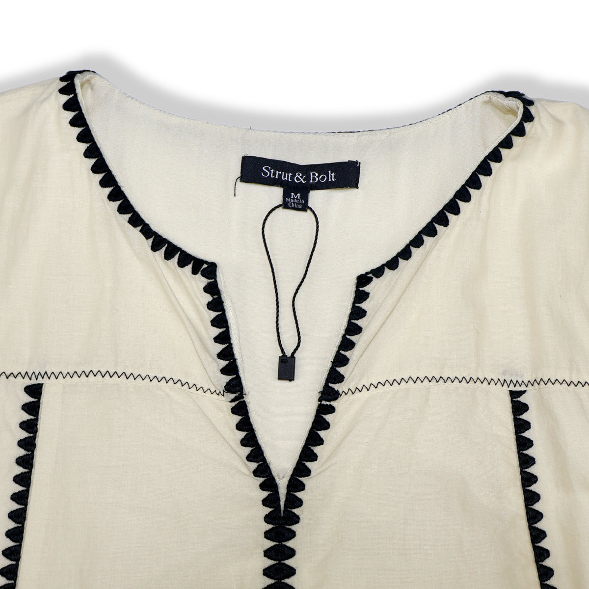 VESTIDO SIN MANGAS CORTE PEPLUM | STRUT & BOLT | TALLA M
