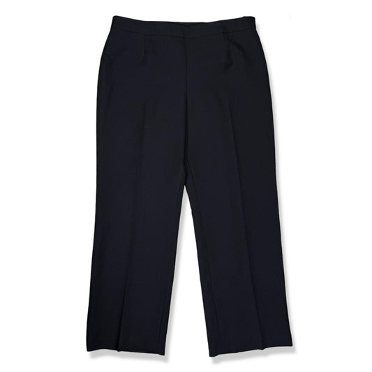PANTALÓN DE VESTIR RECTO CLÁSICO NEGRO DE CORTE SASTRERO | SUIT STUDIO | TALLA 14P