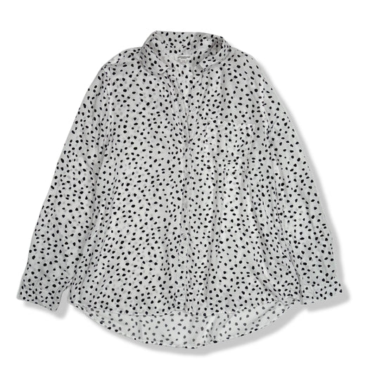 BLUSA ESTAMPADA BLANCA Y NEGRA | BEACHLUNCHLOUNGE | TALLA L