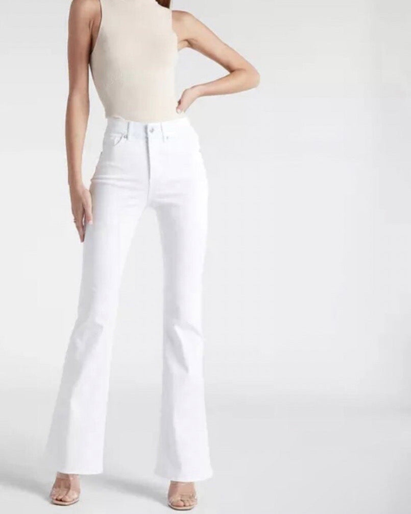 PANTALÓN BLANCO EXTREME HIGH RISE  | EXPRESS | TALLA 0R
