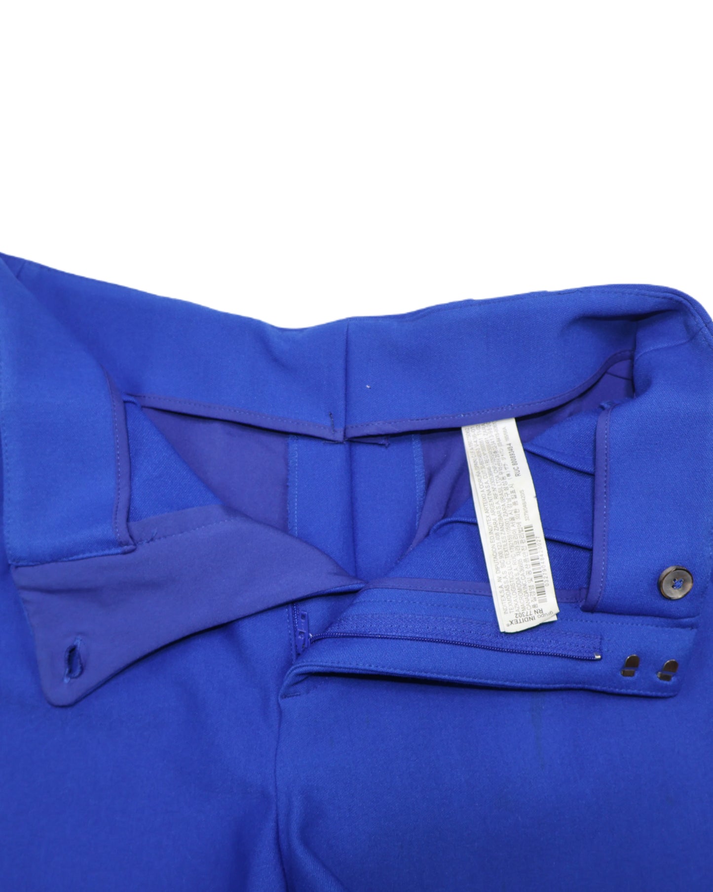 SHORT ESTRUCTURADO AZUL DE TIRO ALTO | ZARA | TALLA XS