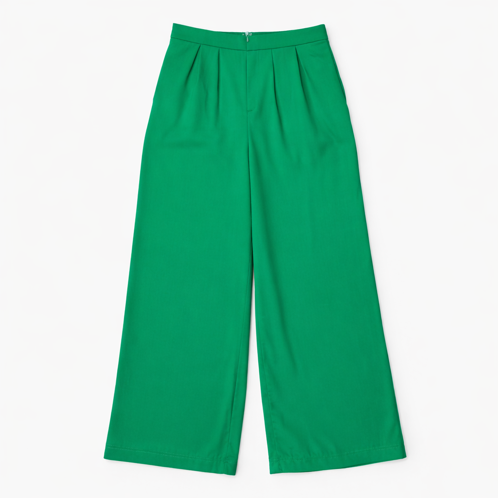 PANTALÓN VERDE PALAZZO | HFYE | S