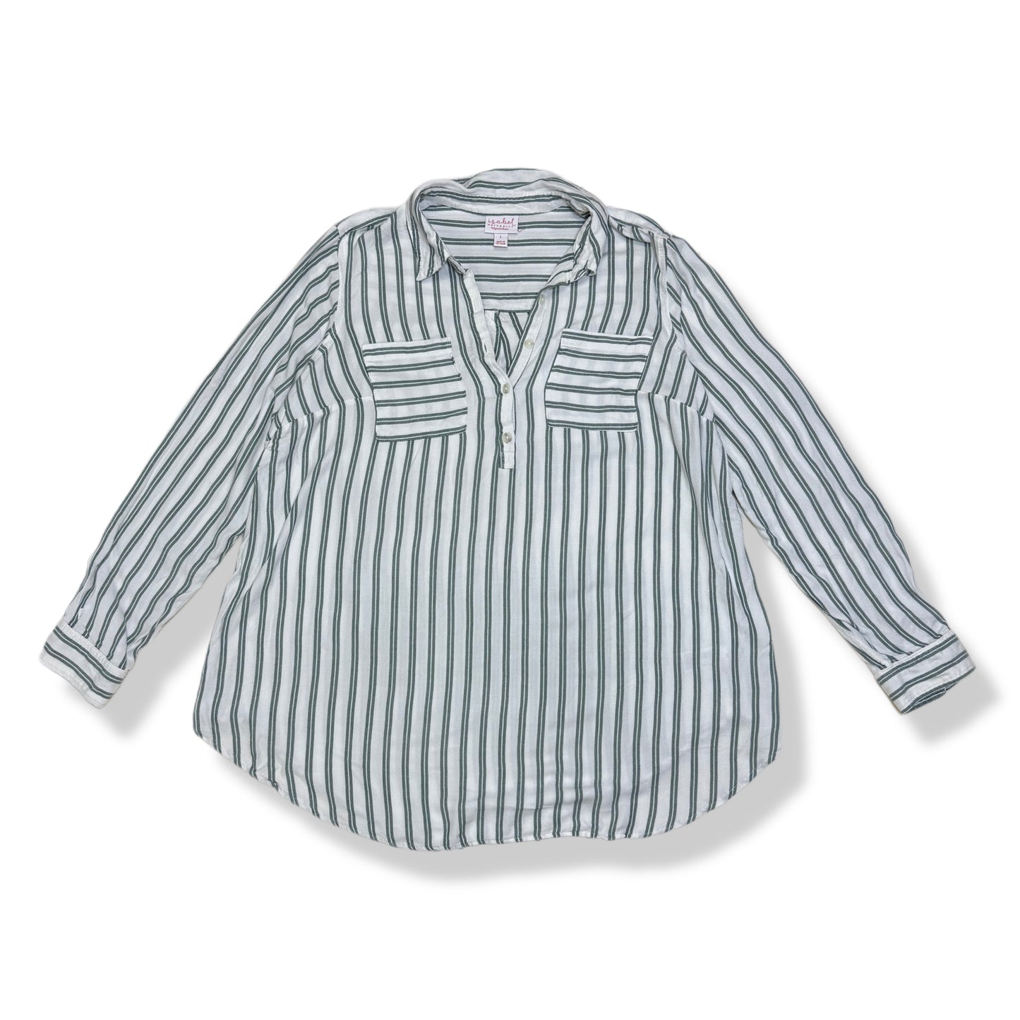 BLUSA DE RAYAS MANGA LARGA (MATERNIDAD) | ISABEL MATERNITY | TALLA L