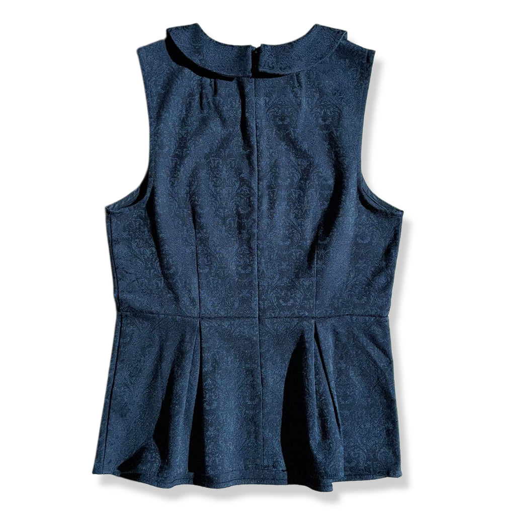 BLUSA PEPLUM AZUL MARINO | J.CREW | TALLA 2