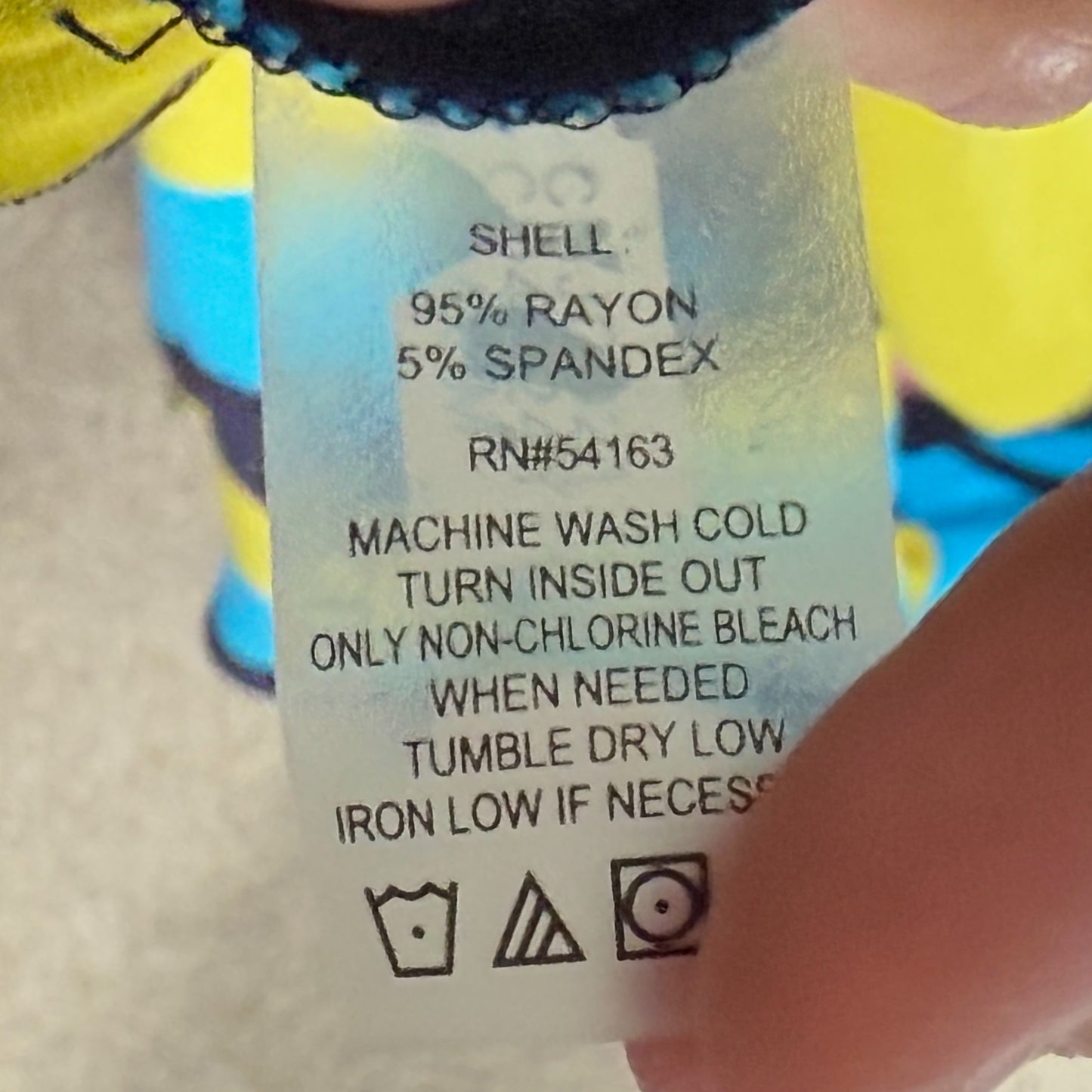 VESTIDO MAXI DE RAYAS AZUL Y AMARILLO | CALVIN KLEIN | TALLA L