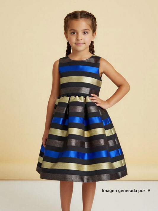 VESTIDO CON RAYAS METALIZADAS PARA NIÑAS | GYMBOREE | 5