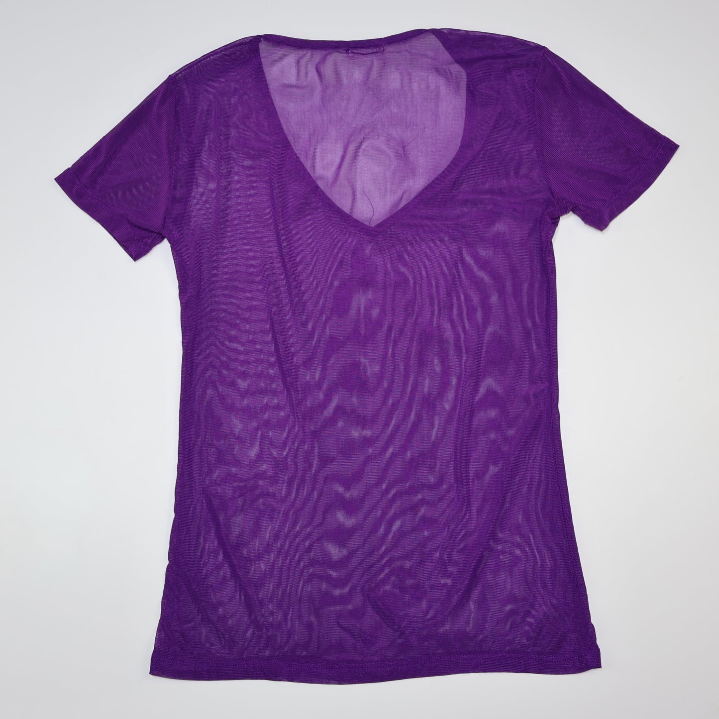 BLUSA CON TRANSPARENCIA MORADA | ALLCHIC | TALLA M