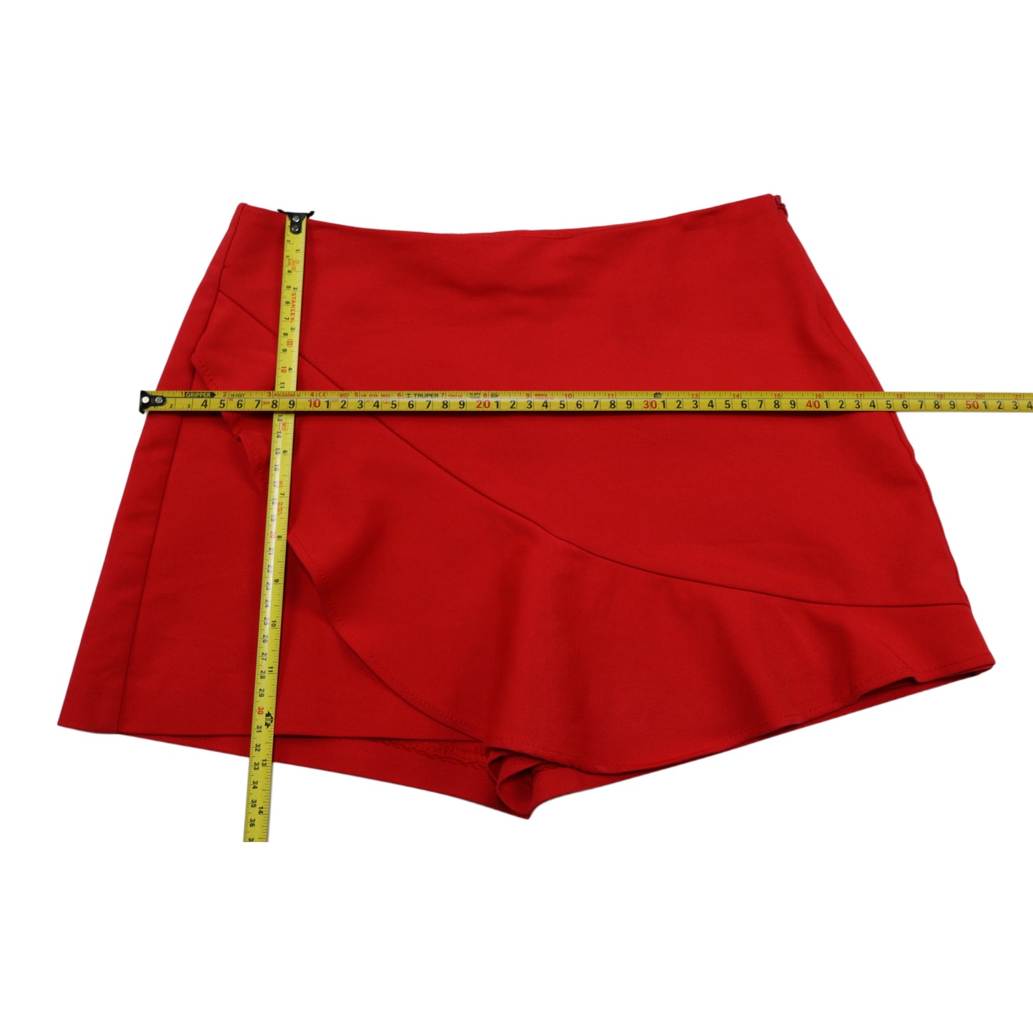 FALDA PANTALÓN ROJO CON VOLANTE | ZARA | TALLA S