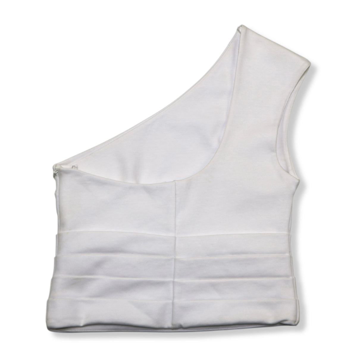 NUEVO CON ETIQUETA | TOP ASIMÉTRICO BLANCO | ZARA | TALLA S