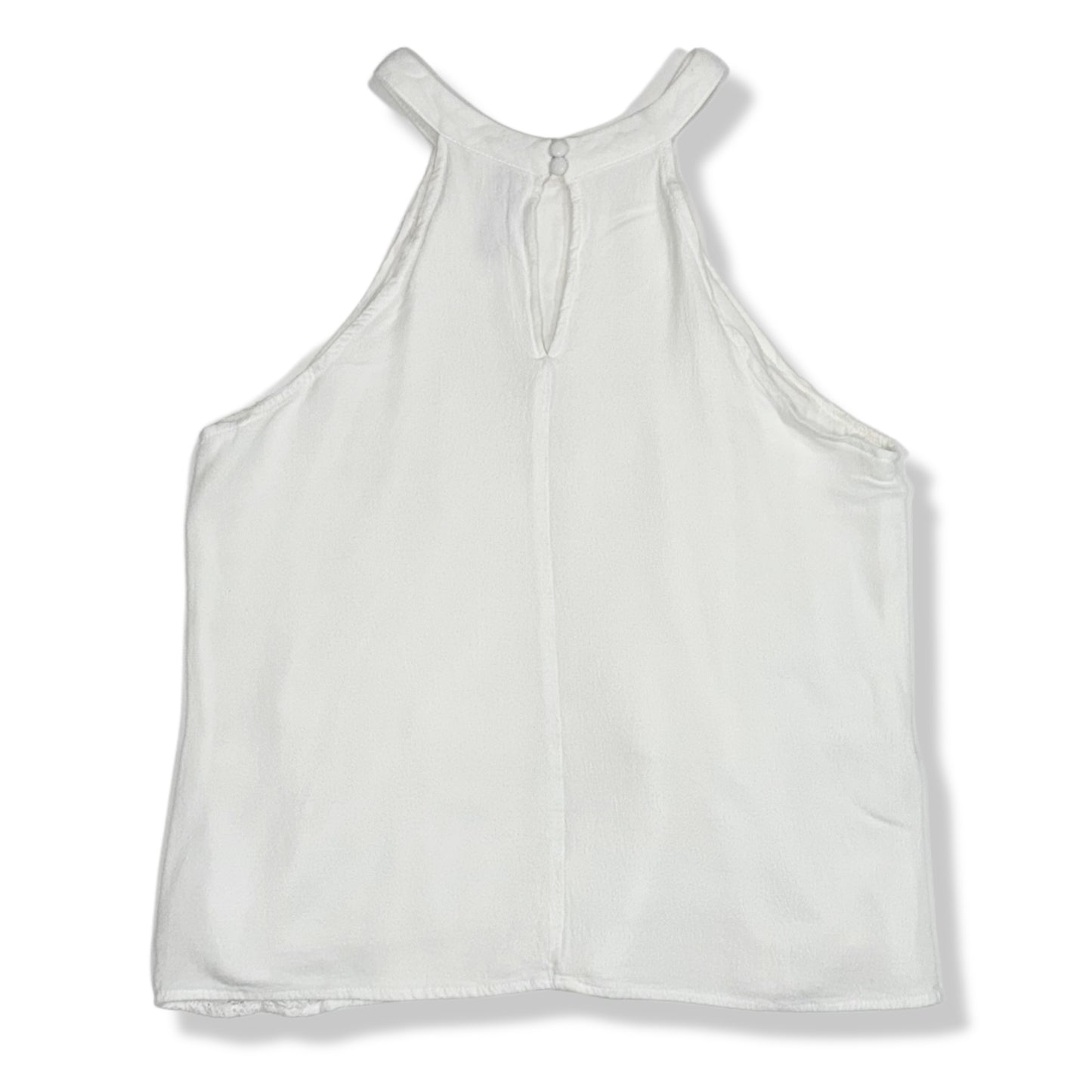 BLUSA HALTER CON ENCAJE BLANCA | ALYA | TALLA S