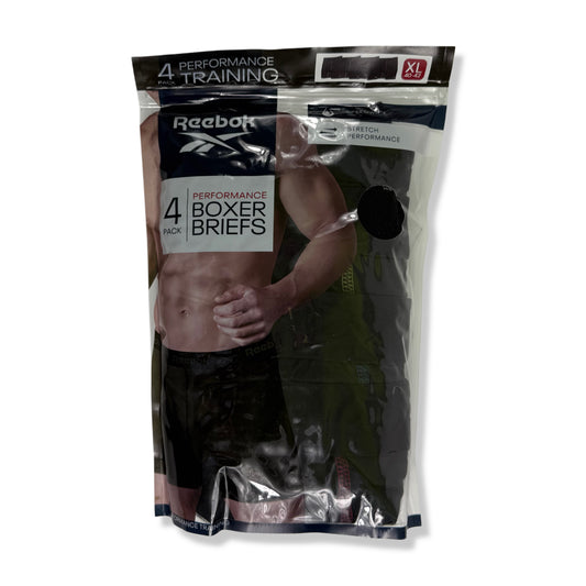 NUEVO CON ETIQUETA | BOXER BRIEFS PERFORMANCE PACK (4 UNIDADES) | REEBOK | TALLA XL