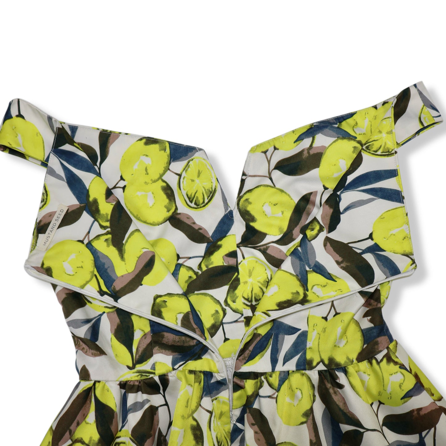 TOP PEPLUM CON ESTAMPADO DE LIMONES | MUSTARD SEED | TALLA XS