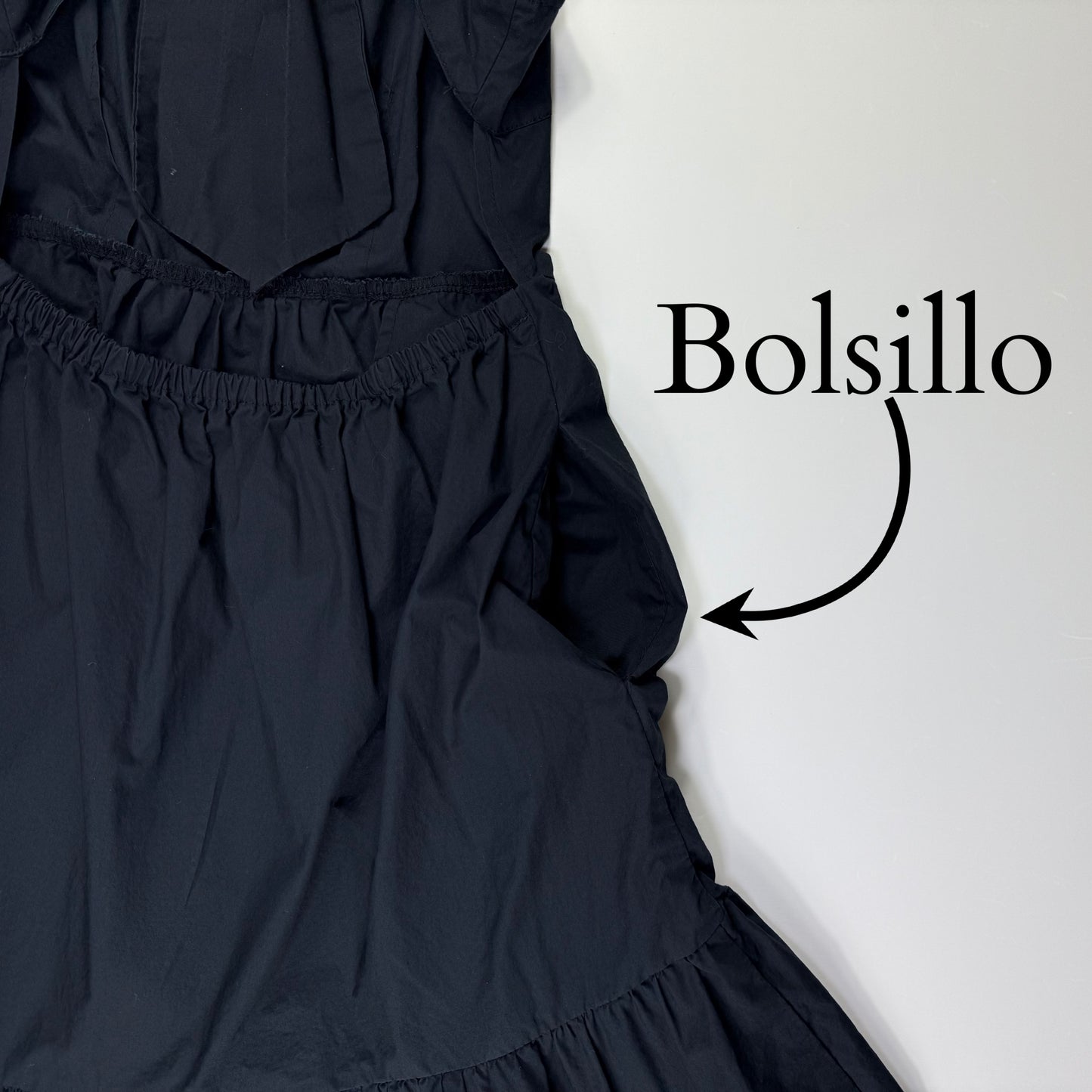 VESTIDO NEGRO | WHO WHAT WEAR | TALLA XS