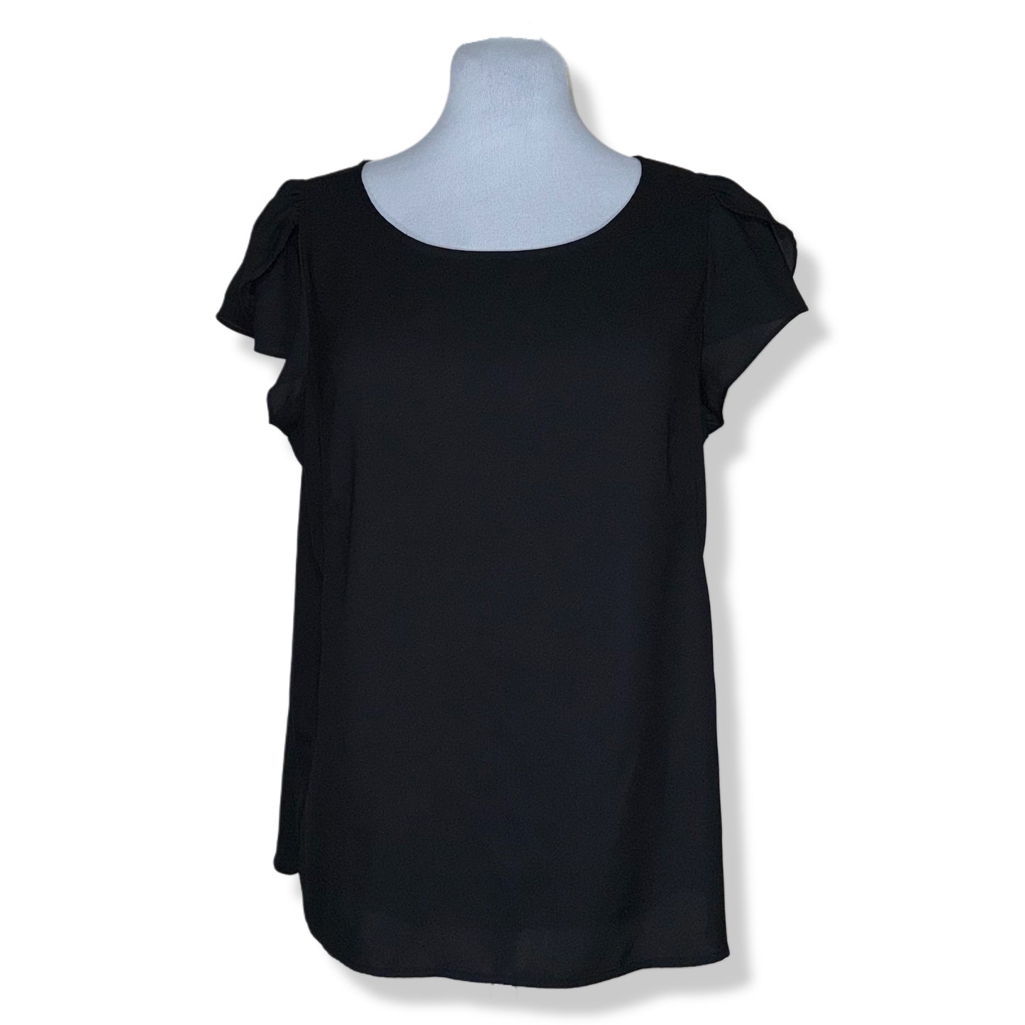 BLUSA NEGRA CON BOTONES | LOFT | TALLA L