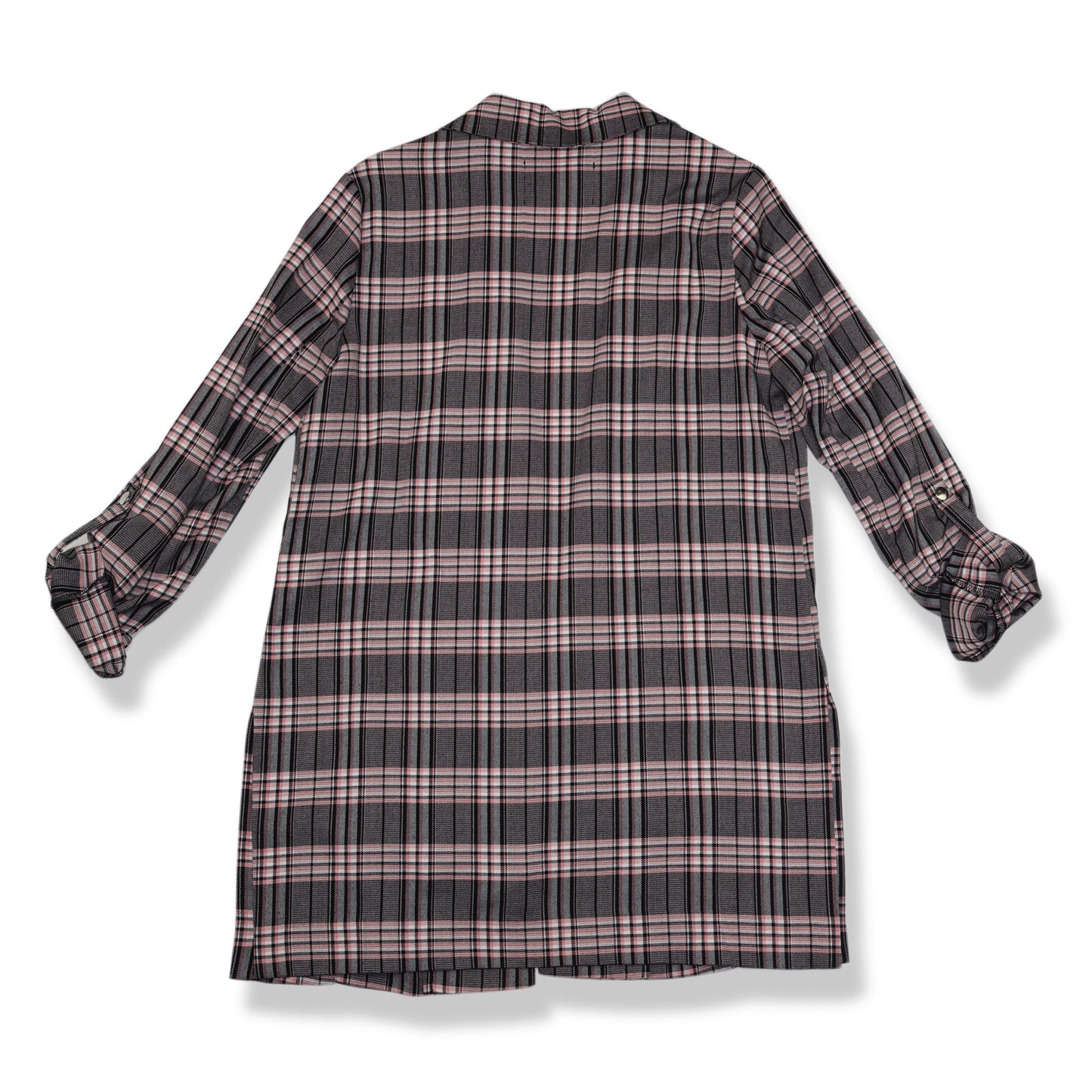 BLAZER DE CUADROS ROSA Y NEGRO DE MANGAS 3/4 | STRADIVARIUS | TALLA S