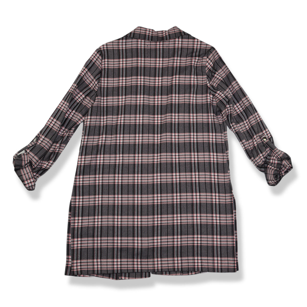 BLAZER DE CUADROS ROSA Y NEGRO DE MANGAS 3/4 | STRADIVARIUS | TALLA S