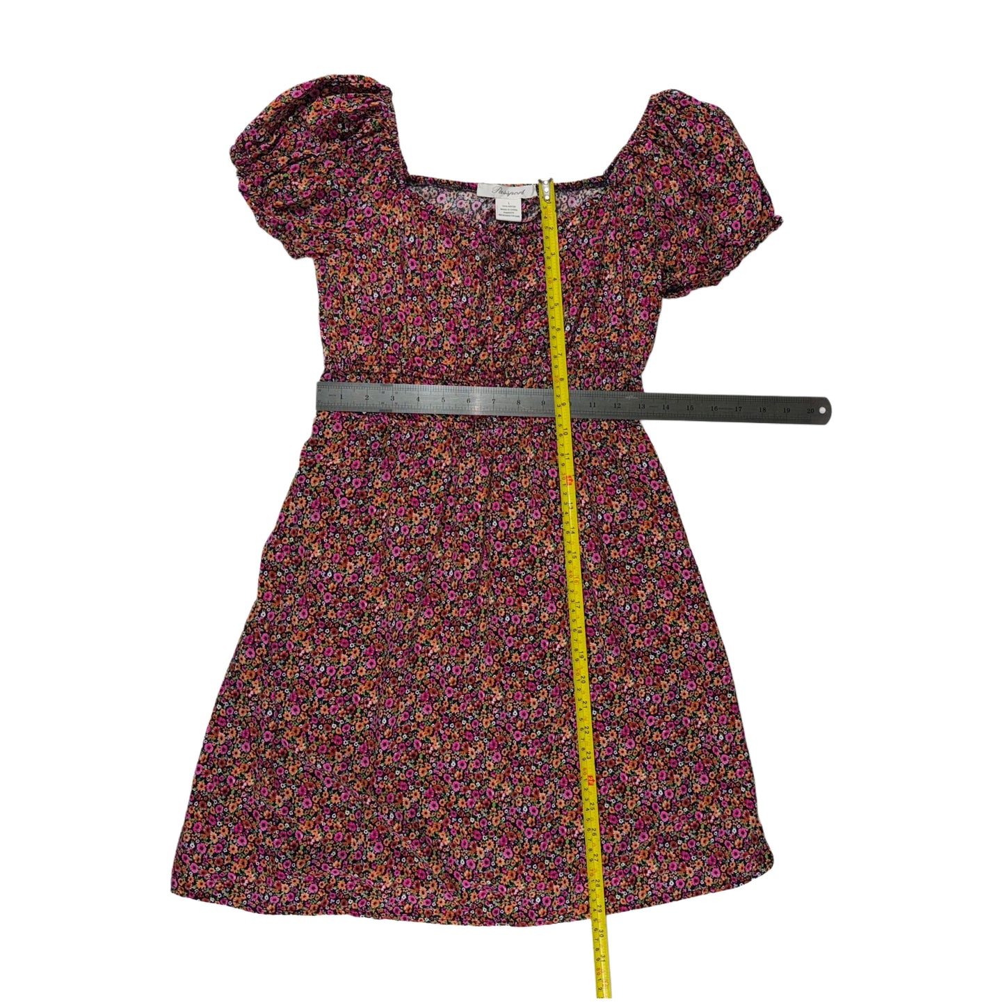 VESTIDO CON ESTAMPADO DE FLORES | PASSPORT | TALLA L