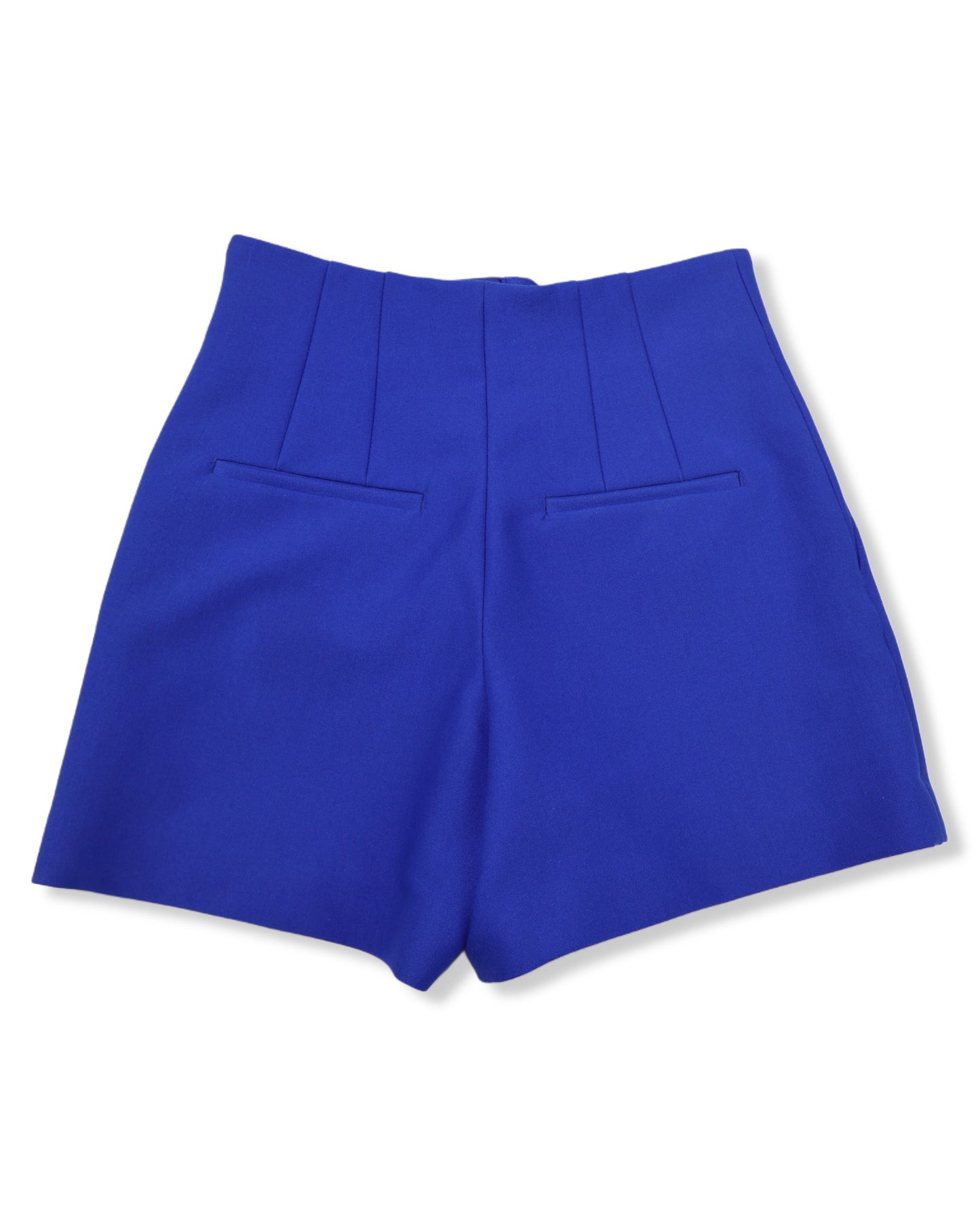 SHORT ESTRUCTURADO AZUL DE TIRO ALTO | ZARA | TALLA XS