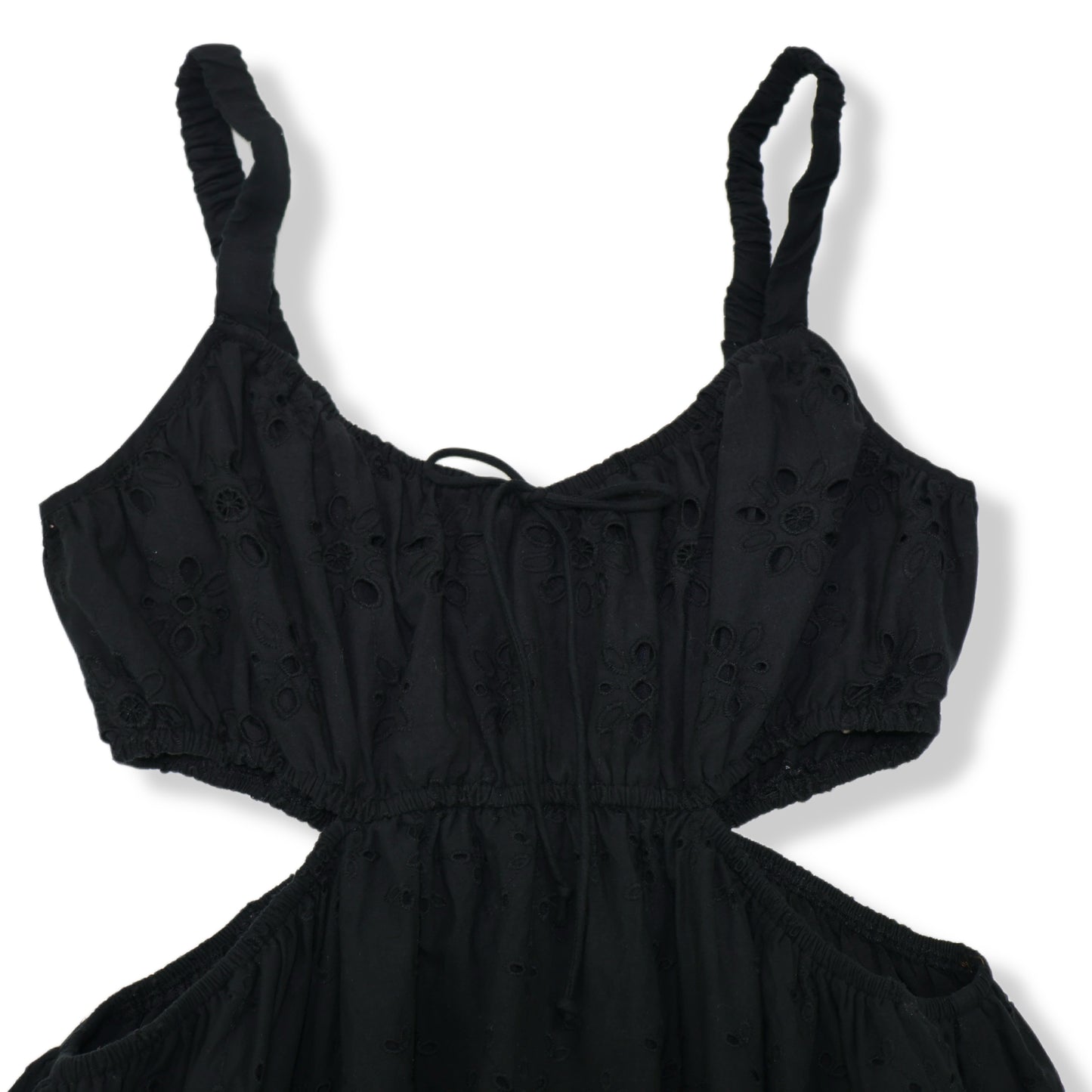 VESTIDO MINI NEGRO CON ABERTURAS | AMERICAN EAGLE | TALLA M