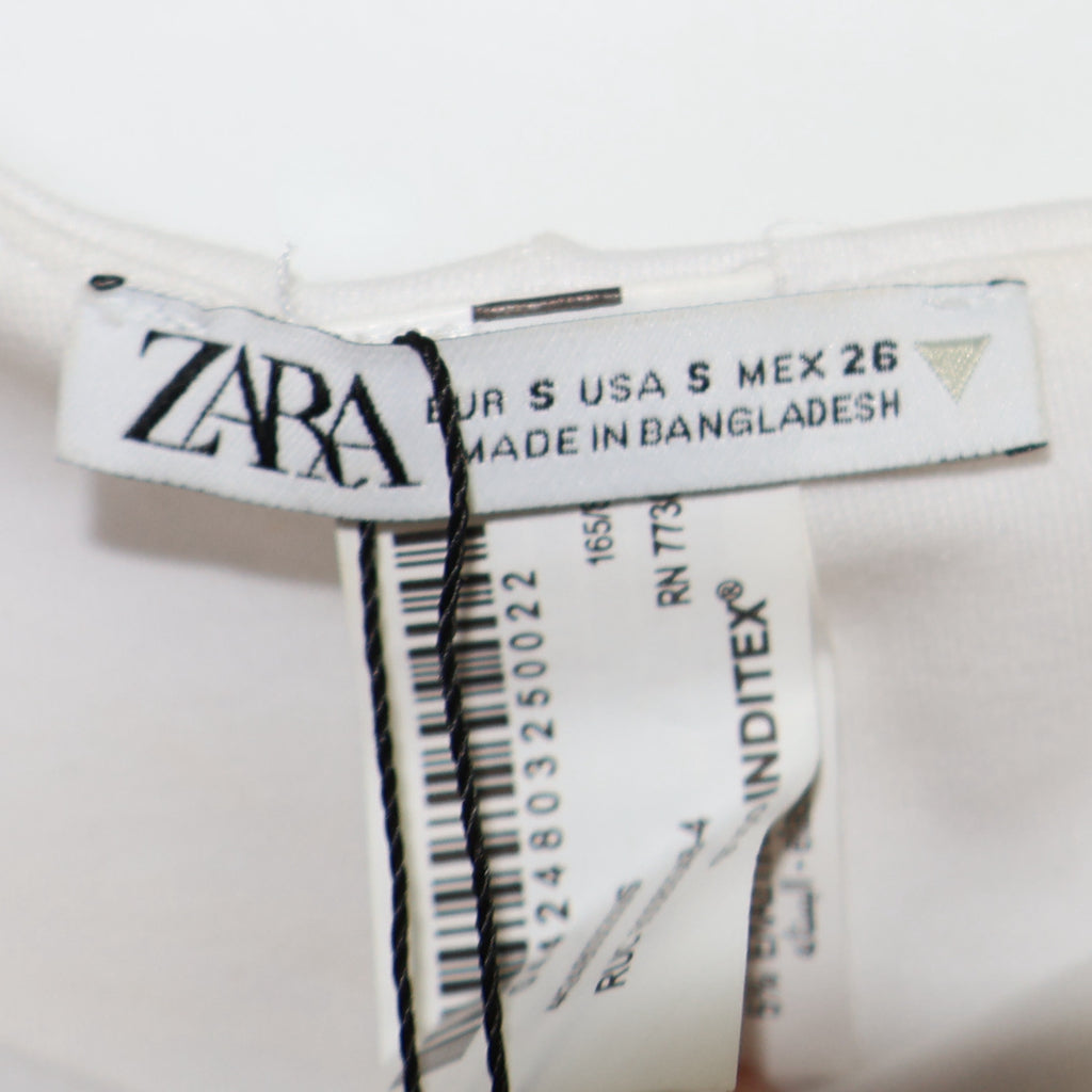 NUEVO CON ETIQUETA | TOP ASIMÉTRICO BLANCO | ZARA | TALLA S