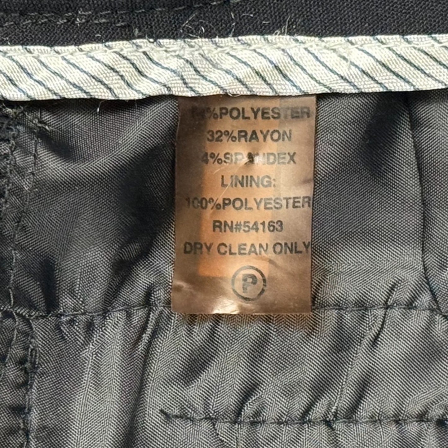 PANTALÓN VESTIR NEGRO CORTE RECTO | CALVIN KLEIN | TALLA SP