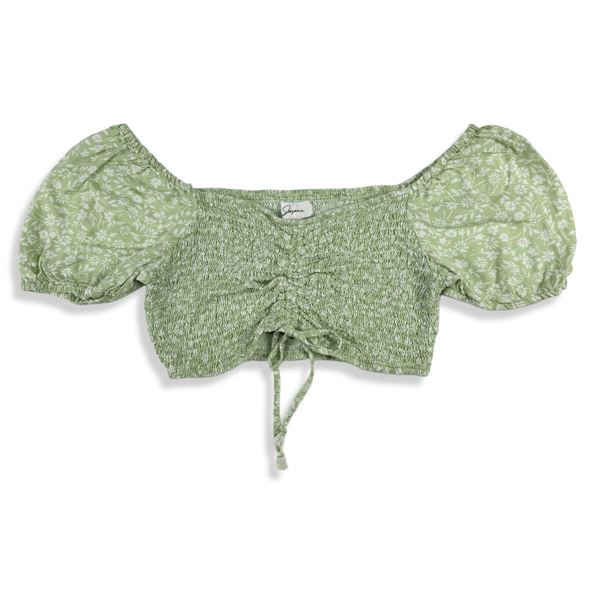 CROP TOP CON MANGAS ABULLONADAS | JAPNA | TALLA S