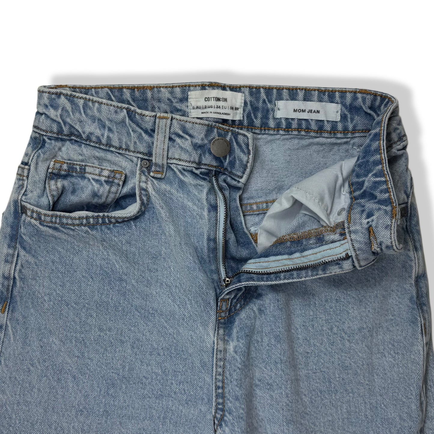 JEANS ESTILO MOM FIT | COTTON:ON | TALLA 2