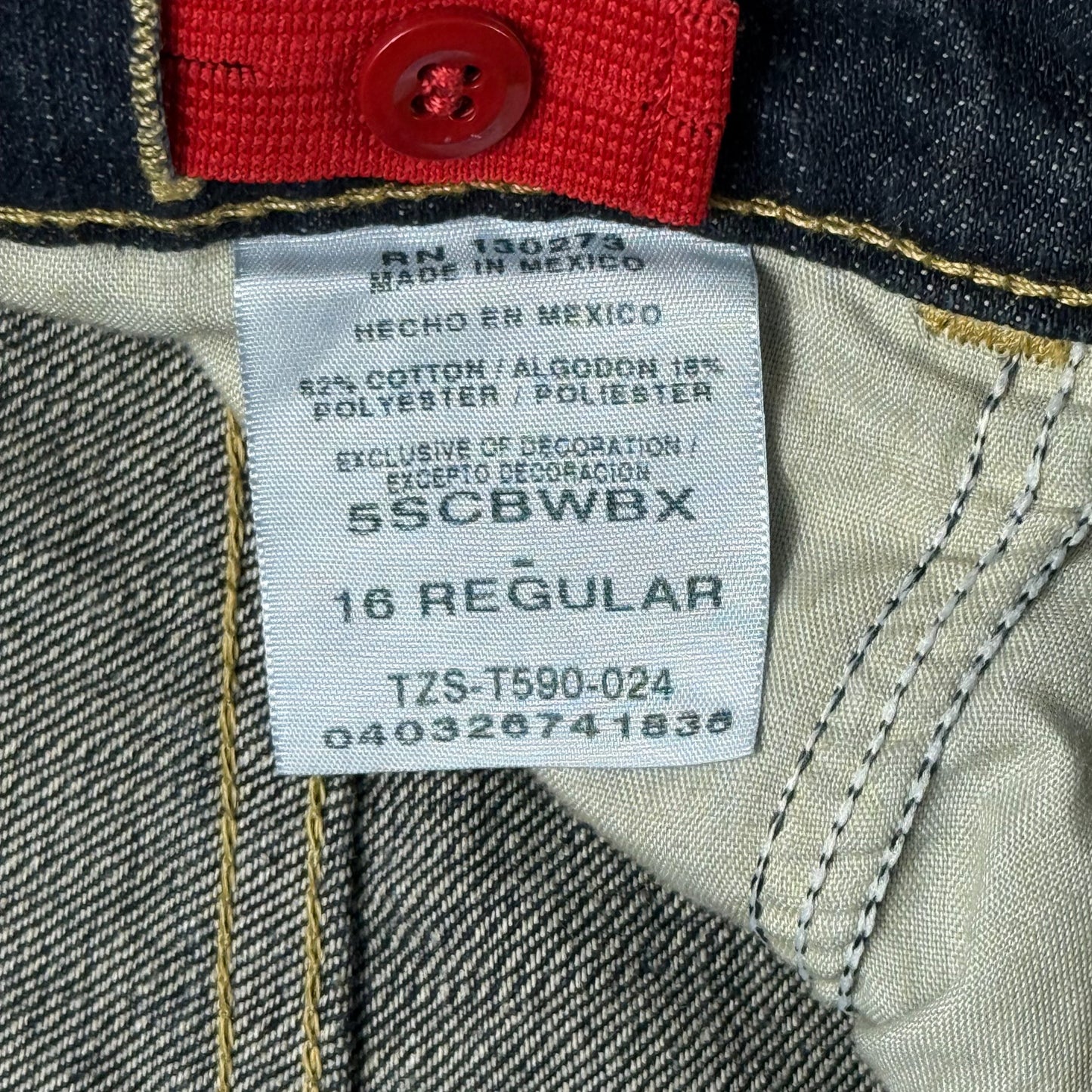 JEANS RECTO CLÁSICO AZUL OSCURO | WRANGLER | TALLA 16 (JUNIOR)