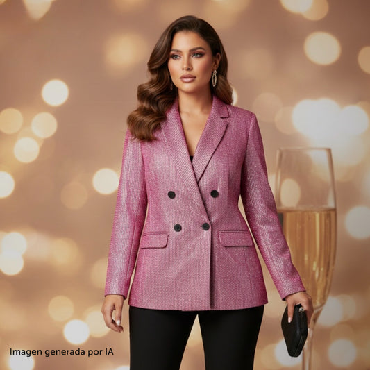 BLAZER ROSADO BRILLANTE | SANS SOUCI | M