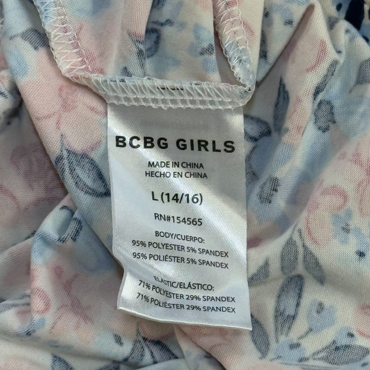 VESTIDO FLORAL PARA NIÑAS | BCBG GIRLS | TALLA L (14/16)