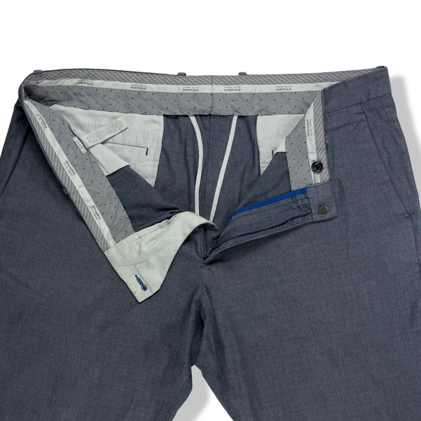 PANTALÓN AZUL OSCURO SLIM FIT | PERRY ELLIS PORTFOLIO | TALLA 38X30