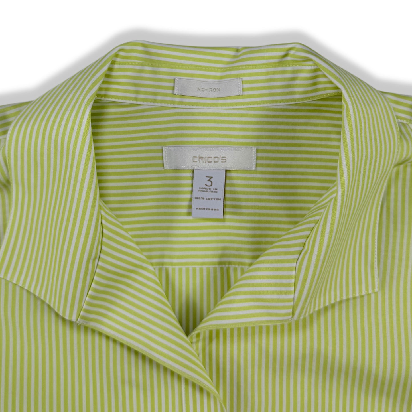 CAMISA LIMA DE RAYAS | CHICO’S | TALLA XL