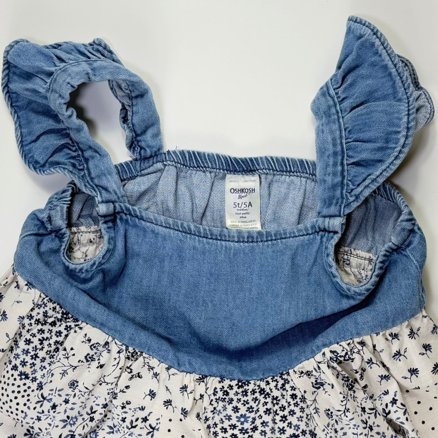 VESTIDO DENIM PARA NIÑAS | OSHKOSH B’GOSH | TALLA 5T