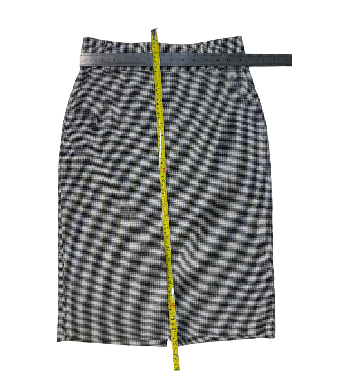 FALDA MIDI CON ESTAMPADO HOUNDSTOOTH | BANANA REPUBLIC | TALLA 6