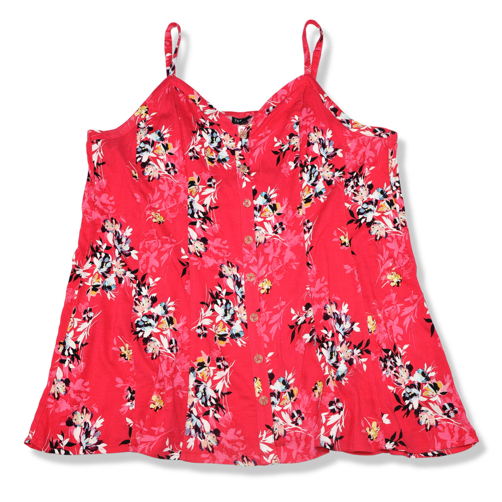 BLUSA CON ESTAMPADO FLORAL SIN MANGAS | TORRID | TALLA 3X